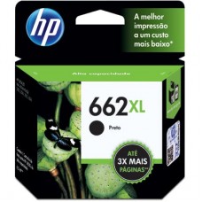 CARTUCHO TINTA HP 662XL PRETO - CZ105AB 6,5ML