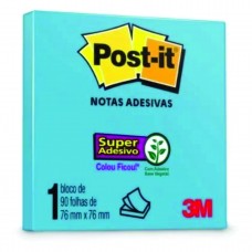 BLOCO ADESIVO 76X76 90FLS 654 AZUL 3M