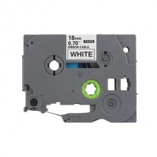 FITA ROTULADOR BROTHER 18MMX8M BRANCO/PRETO TZC-241 - COMPATIVEL FITA ROTULADOR BROTHER 18MMX8M BRANCO/PRETO TZC-241 - COMPATIVEL