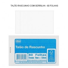 TALÃO RASCUNHO C/ SERRILHA 80FLS - TILIBRA