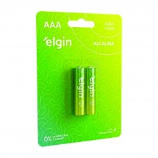 PILHA AAA C/2 ALKALINE ELGIN