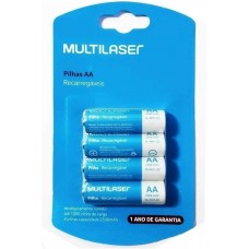 PILHA AA C/4 RECARREGAVEL CB052 - MULTILASER