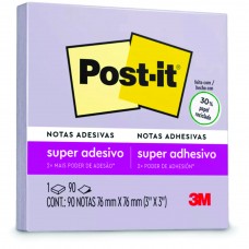BLOCO ADESIVO 76X76 90FLS 654 LILAC 3M