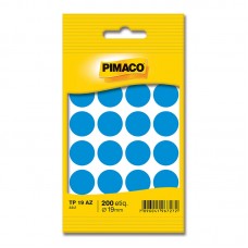 ETIQUETA PIMACO TP19 200 ETIQUETAS AZUL