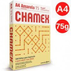 SULFITE CHAMEX A4 75GR 500FLS AMARELO