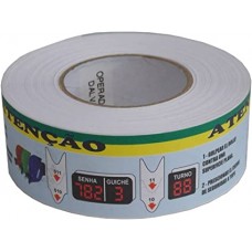 BOBINA DE SENHA BICO DE PATO 3 DIGITOS 000-999 C/2000 SENHAS - AZUL