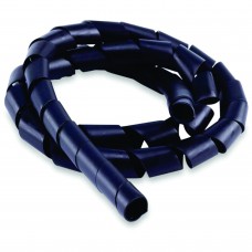 ORGANIZADOR DE CABOS ESPIRAL 20MMX1,5MM 3 METROS PRETO - FORCE LINE