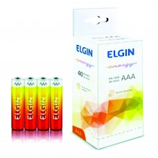 PILHA AAA ZINCO ELGIN R03-C/40 UNIDADES