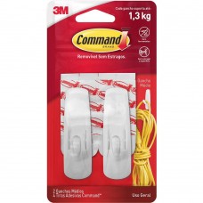 GANCHO COMMAND MEDIO BRANCO C/ 2 - 3M GANCHO COMMAND MEDIO BRANCO C/ 2 - 3M