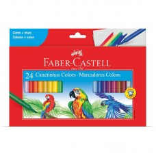 CANETA HIDROGRAFICA FABER PRESTOCOLOR LAVAVEL 24 CORES
