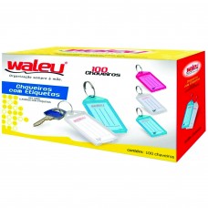 CHAVEIROS CX C/100 CORES SORTIDAS - WALEU