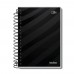 CADERNO PEQUENO 1/4 OFFICE CAPA DURA PRETA 80 FOLHAS - PAUTA BRANCA