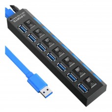HUB USB 7 PORTAS C/ CHAVE SELETORA 2.0