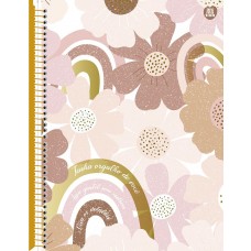 CADERNO ESPIRAL 1/4 CD 160FLS MULHER - ANIMATIVA