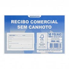 RECIBO S/ CANHOTO 50FLS - ANIMATIVA