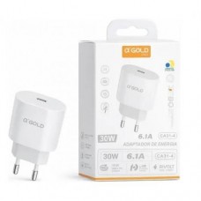 CARREGADOR USB-C TURBO 6.1A 30W CA31-4 S/ CABO CARREGADOR USB-C TURBO 6.1A 30W CA31-4 S/ CABO