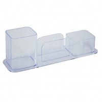 PORTA CANETAS TRIPLO CRISTAL DELLO